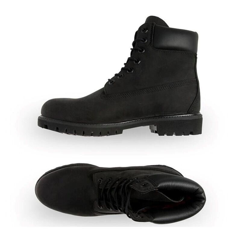 Timberland Men's 6-inch Premium Waterproof Boot Size 12 - Black Nubuck
