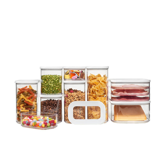 Mepal Modula 9 Piece Storage Box Set - White