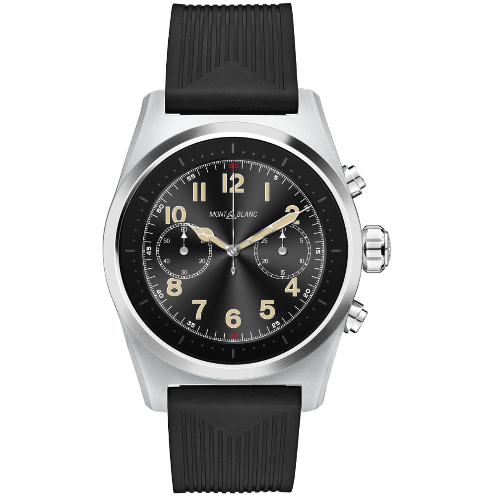 Montblanc Summit Lite Aluminum Grey and Rubber Strap Watch -43mm