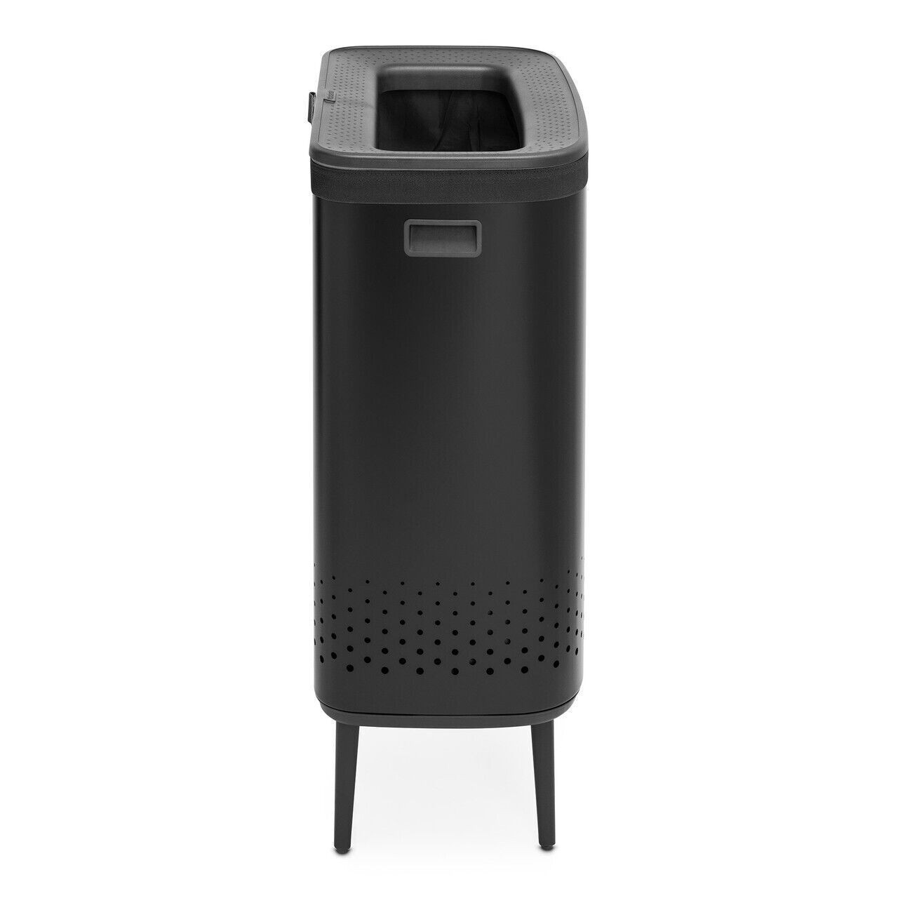 Brabantia Bo Dual 45 Litre Compartments Laundry Bin - Matte Black