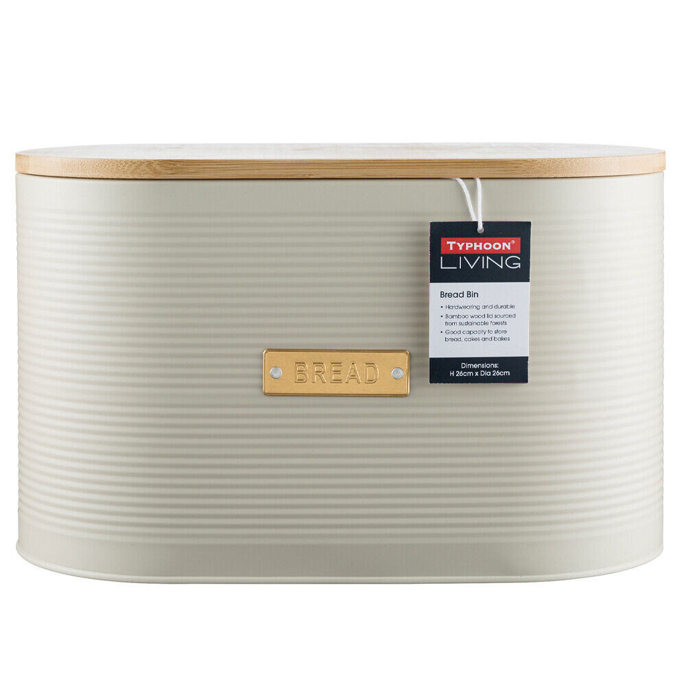 Typhoon Living Bread Bin - Cream - 16 x 33 x 17.5cm