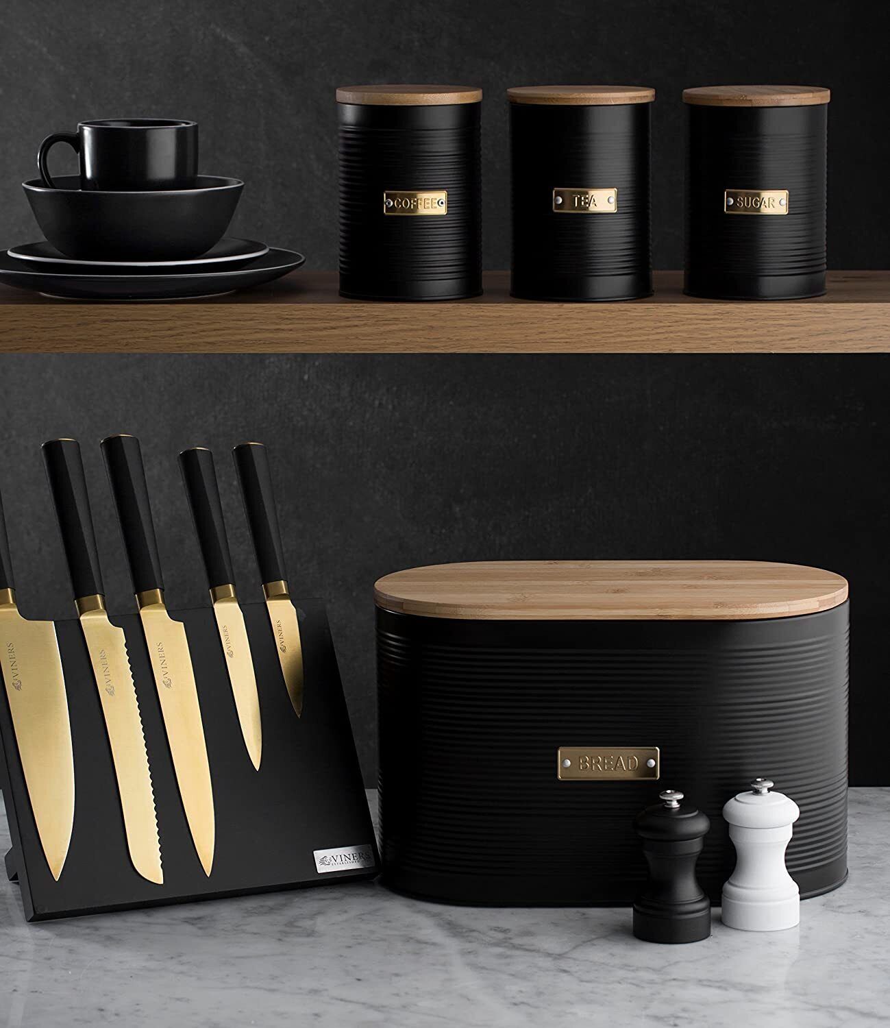 Typhoon 29128 Living Otto Bread Bin Black