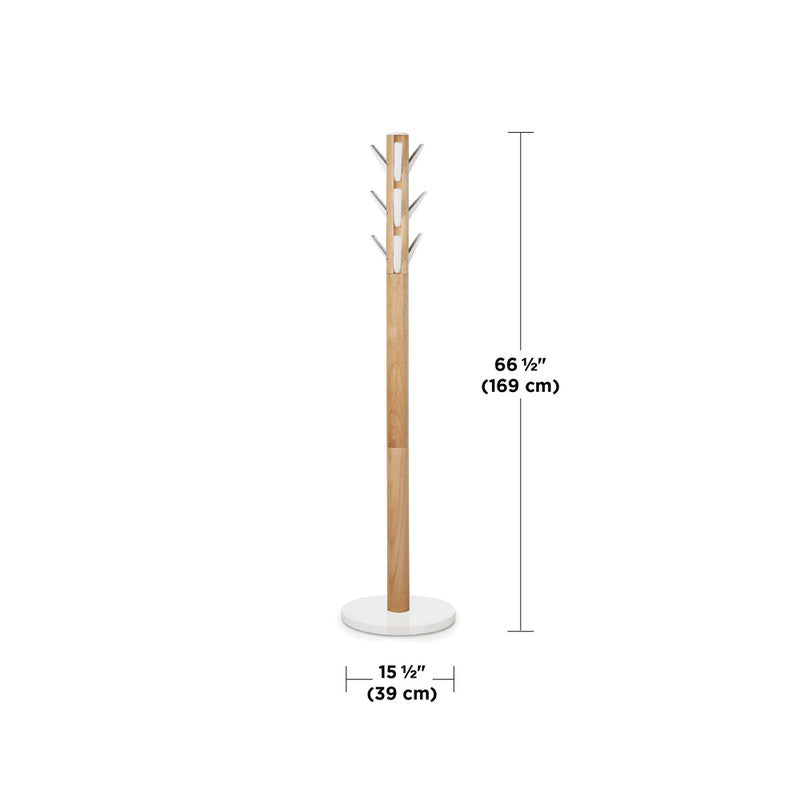 Umbra Flapper Coat Rack - White/Natural