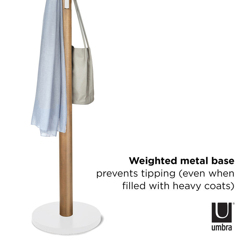 Umbra Flapper Coat Rack - White/Natural