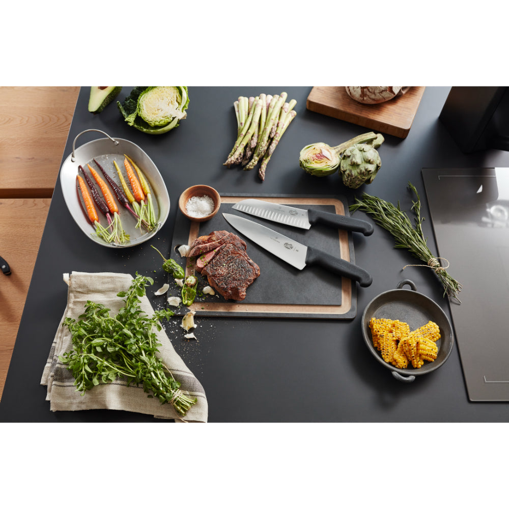 Victorinox Santoku Knife 17cm Fibrox - Black