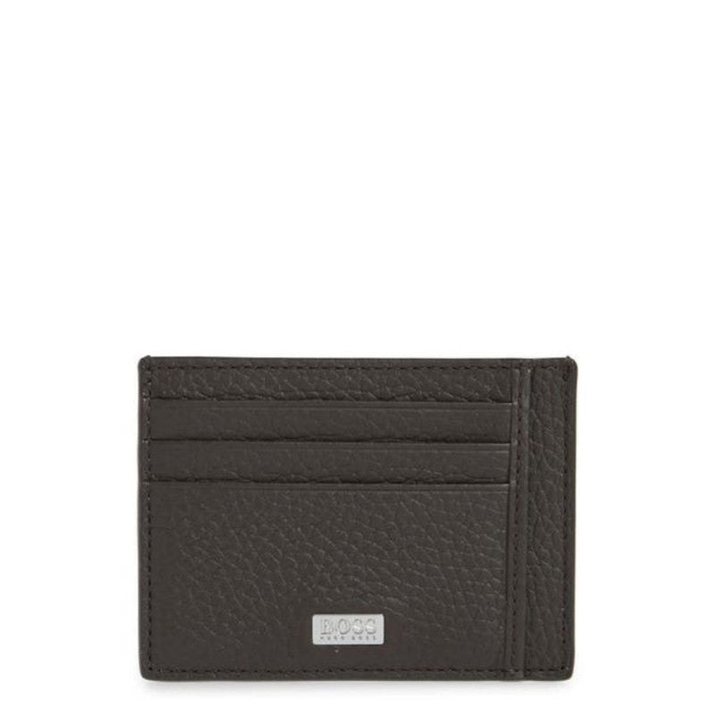Hugo Boss Men's Crosstown Six-slot Card Case - Dark Brown