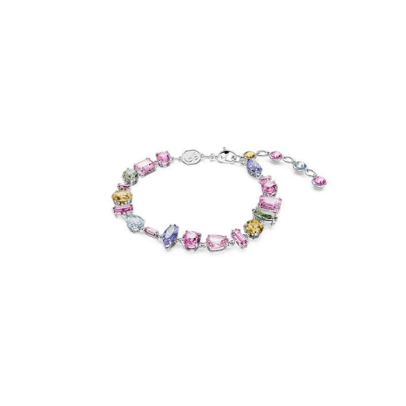 Swarovski Gema Bracelet Mixed Cuts Multi-Coloured Rhodium Plated