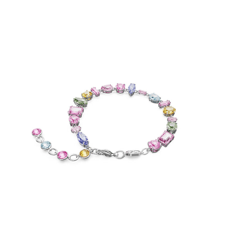 Swarovski Gema Bracelet Mixed Cuts Multi-Coloured Rhodium Plated