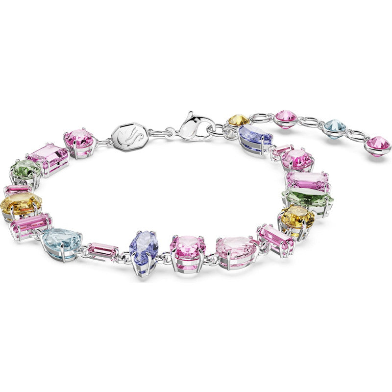 Swarovski Gema Bracelet Mixed Cuts Multi-Coloured Rhodium Plated