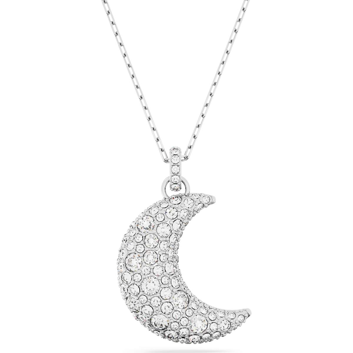 Swarovski Sublima Pendant Moon White Rhodium Plated