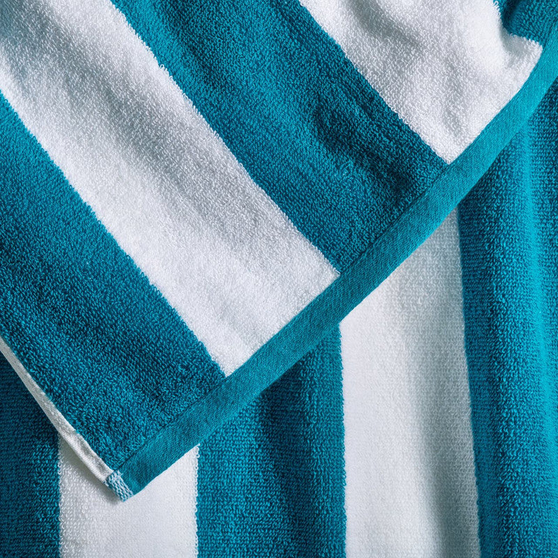 Canningvale Cotton Terry Beach Towel - Cabana Oceano Teal