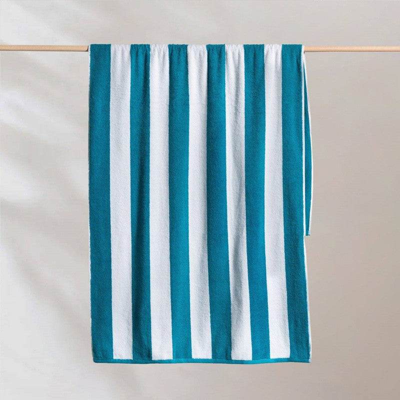 Canningvale Cotton Terry Beach Towel - Cabana Oceano Teal