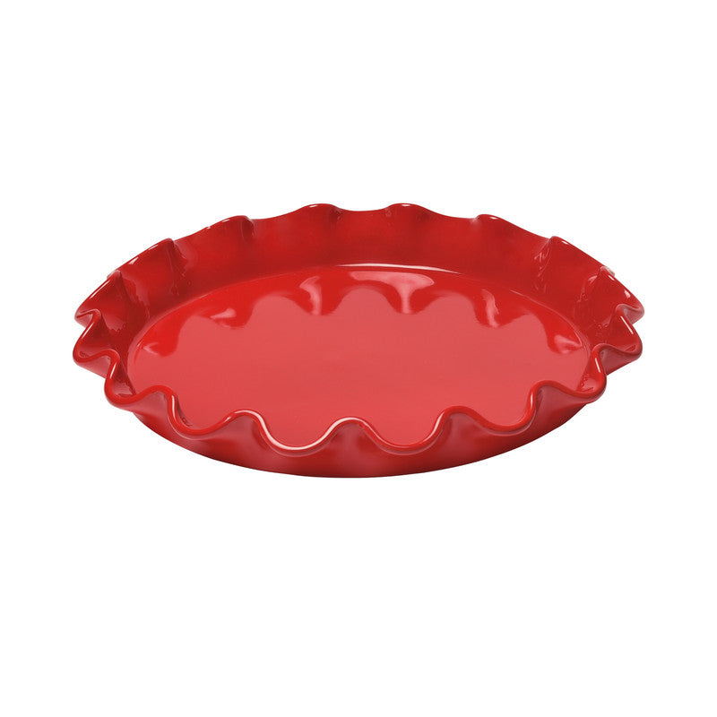 Emile Henry Ruffled Tart Dish - Burgundy