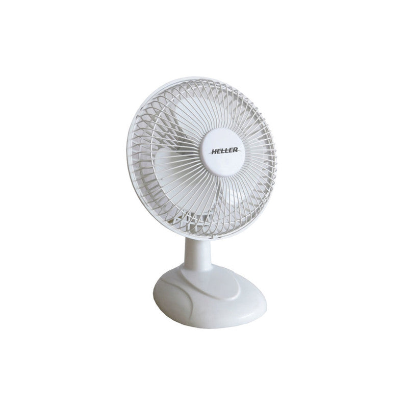 Heller 15cm Desk Fan -2 Speed/Air Cooler/Cooling/Tilt/White