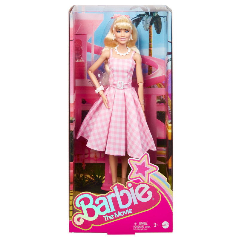 Barbie Pink Gingham Dress -Barbie The Movie-Pink