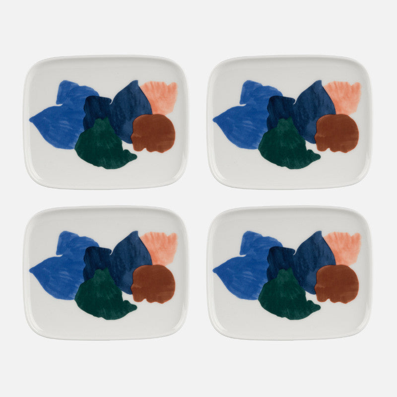Marimekko Oiva/Pyykki 4 Piece Plate Set