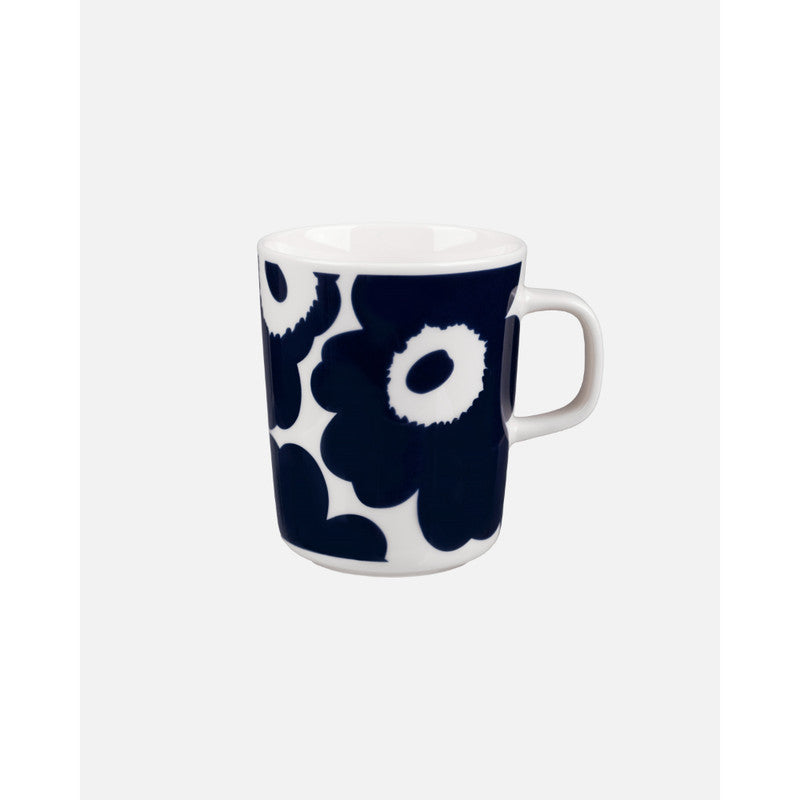 Marimekko Oiva/Unikko 4 Piece Mug Set - Navy