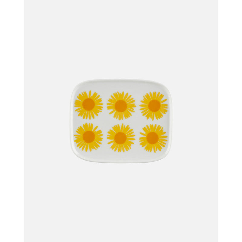 Marimekko Oiva/Auringonkukka 4 Piece Plate Set