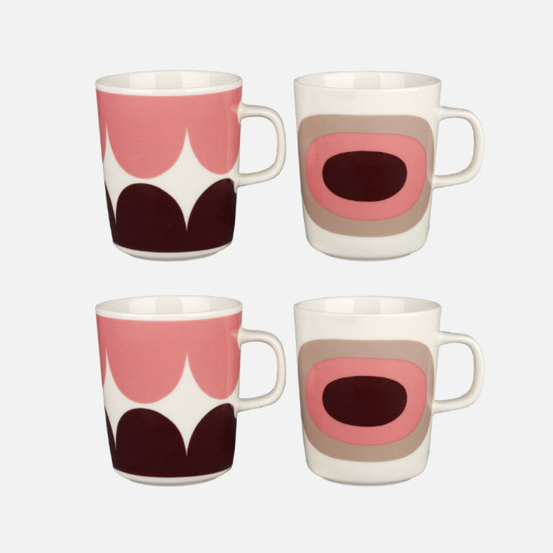 Marimekko Oiva/Harka & Melooni 4 Piece Mug Set - Melooni