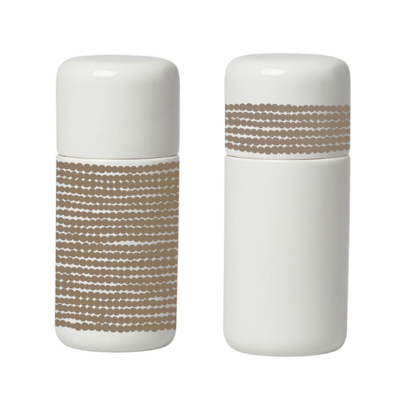 Marimekko Oiva/Siirtolapuutarha 2 Piece Grinder Set - White/Clay