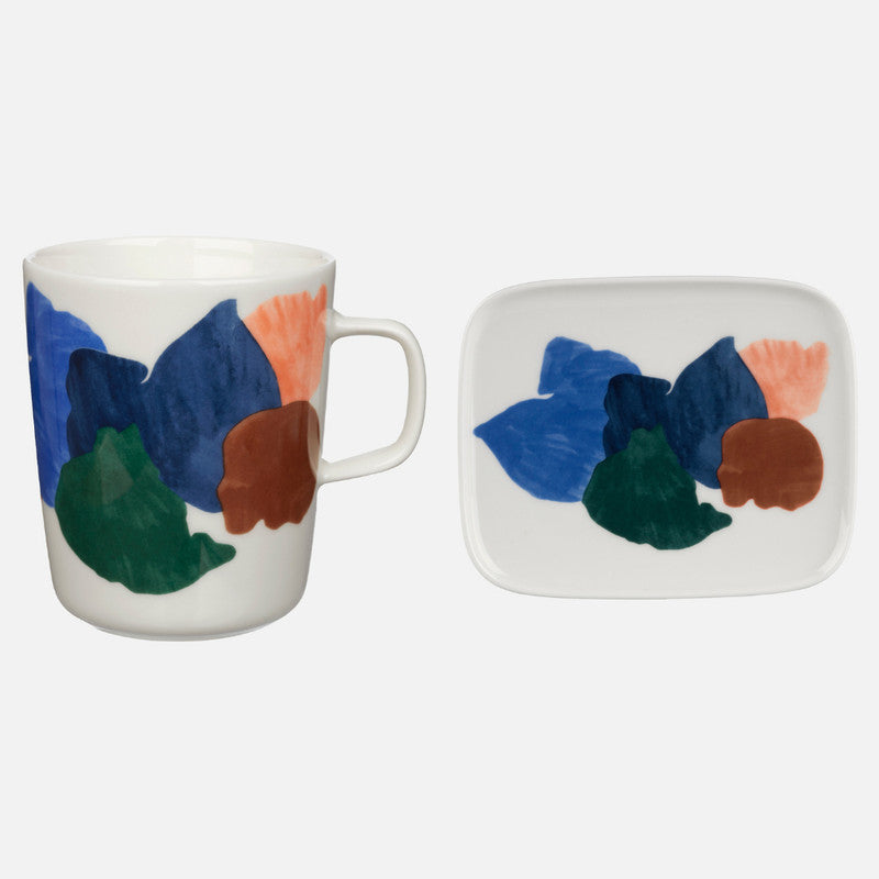Marimekko Oiva/Pyykki Mug & Plate Set