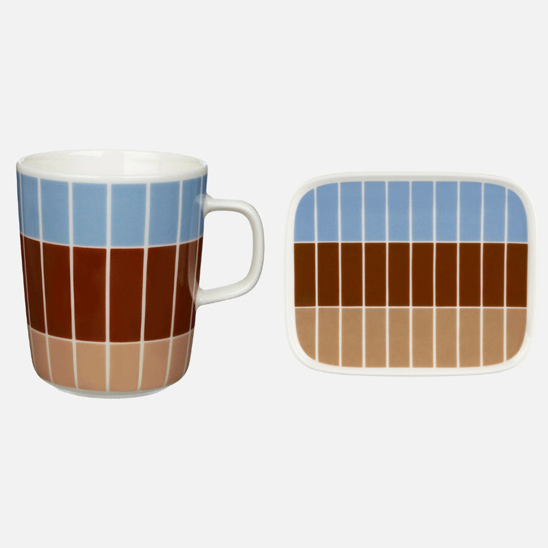 Marimekko Oiva/Tilliskivi Mug & Plate Set