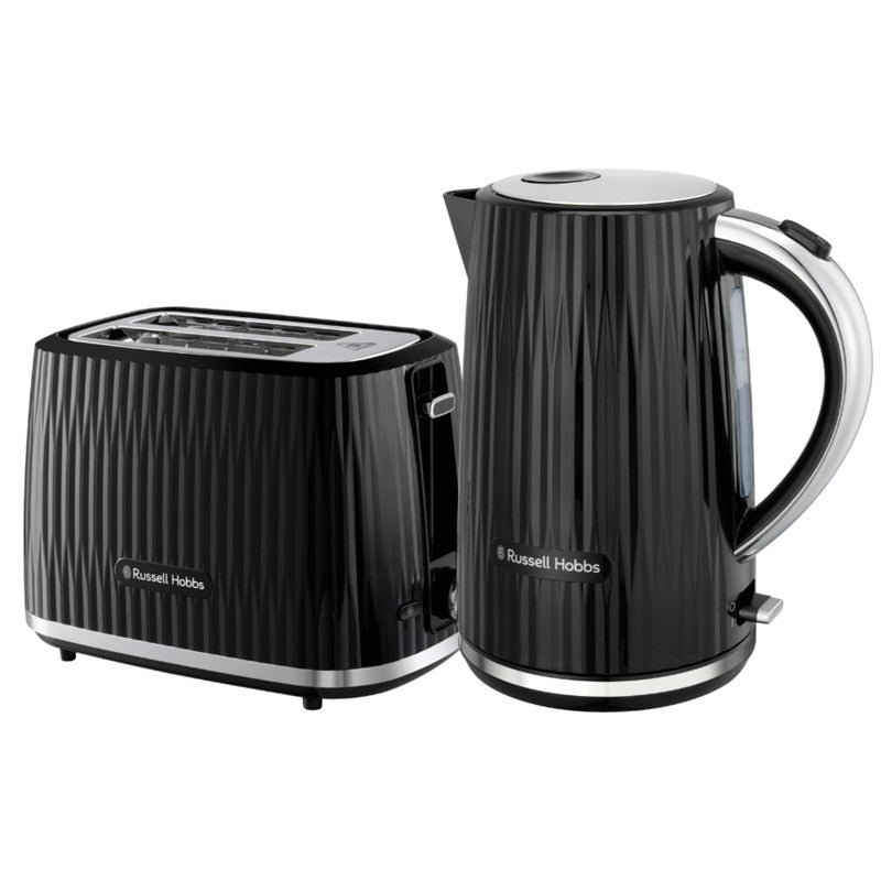 Russell Hobbs Eden 1.7L Kettle & 2 Slice Toaster - Black