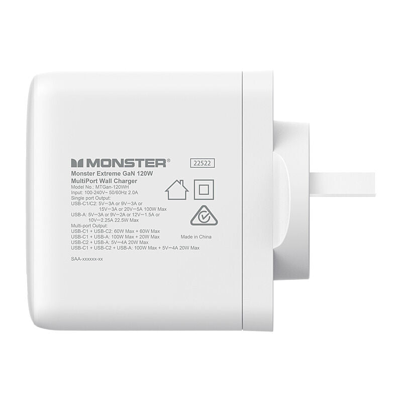 Monster GaN Wall Charger 120W