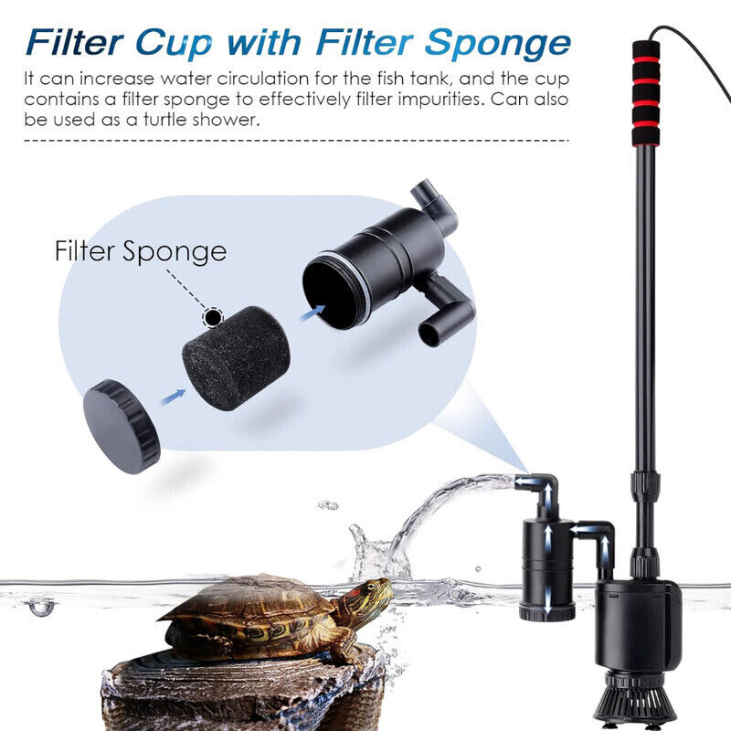 Hygger Aquarium Rechargeable Gravel Cleaner Kit - Black