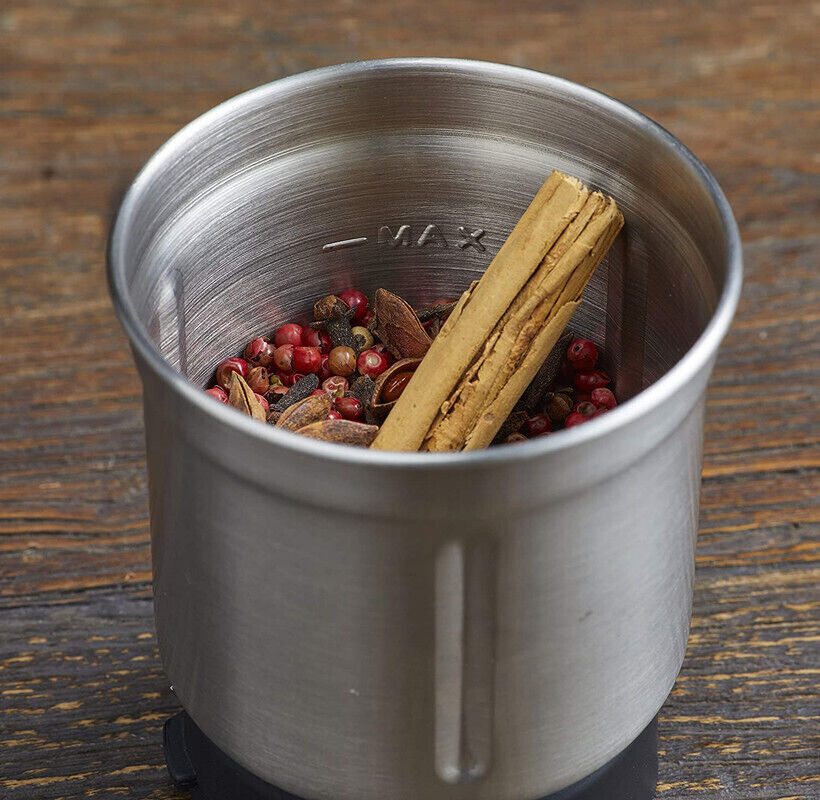 Leaf & Bean DLE0050 2in1 Electric Coffee & Spice Grinder- Black