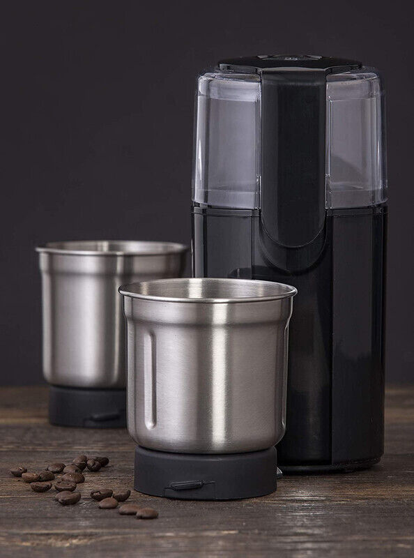 Leaf & Bean DLE0050 2in1 Electric Coffee & Spice Grinder- Black