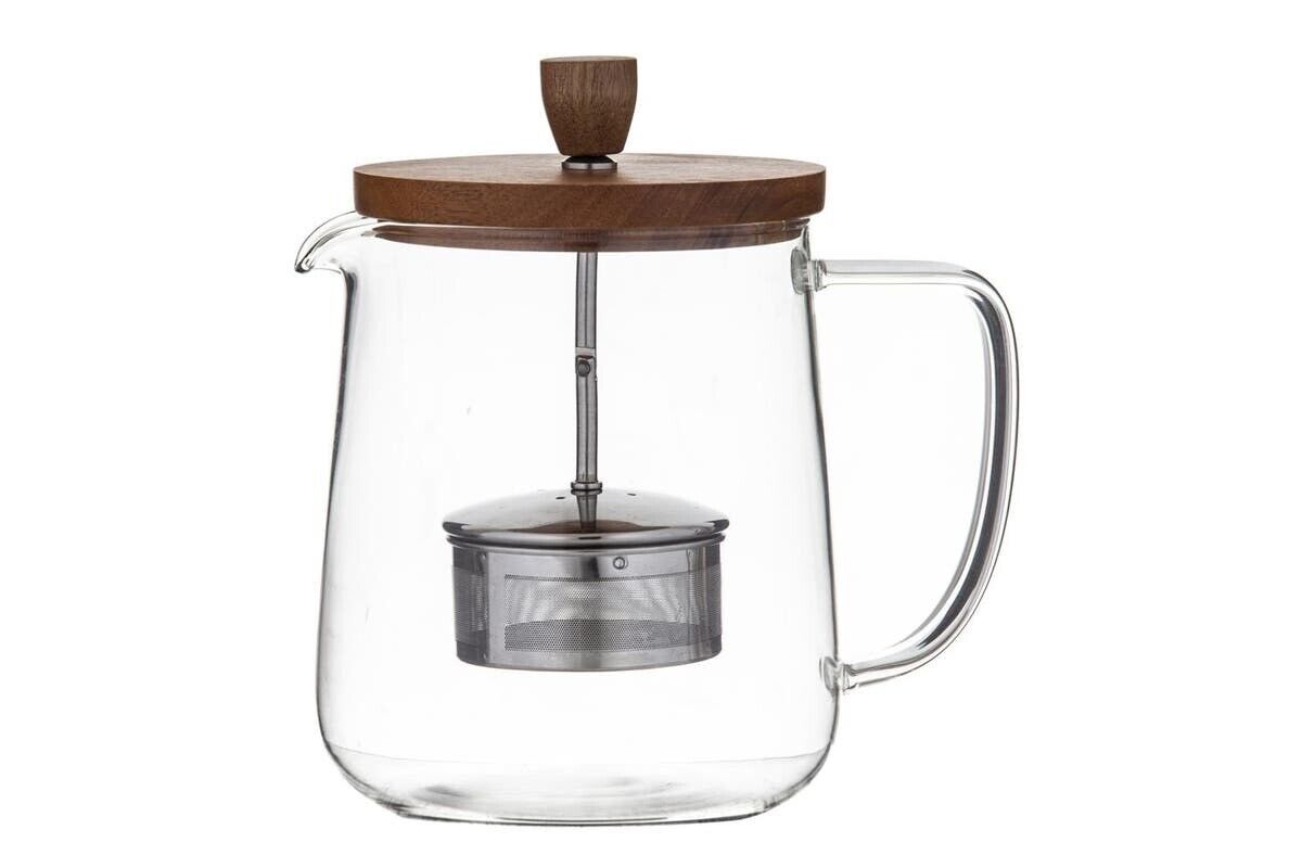 Leaf & Bean DLE0064 Naples Tea Pot with Acacia Lid & Infuser? Wood