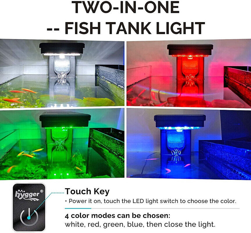 Hygger Aquarium Filter Light and Aquarium Heater 200W - KBHG982200W