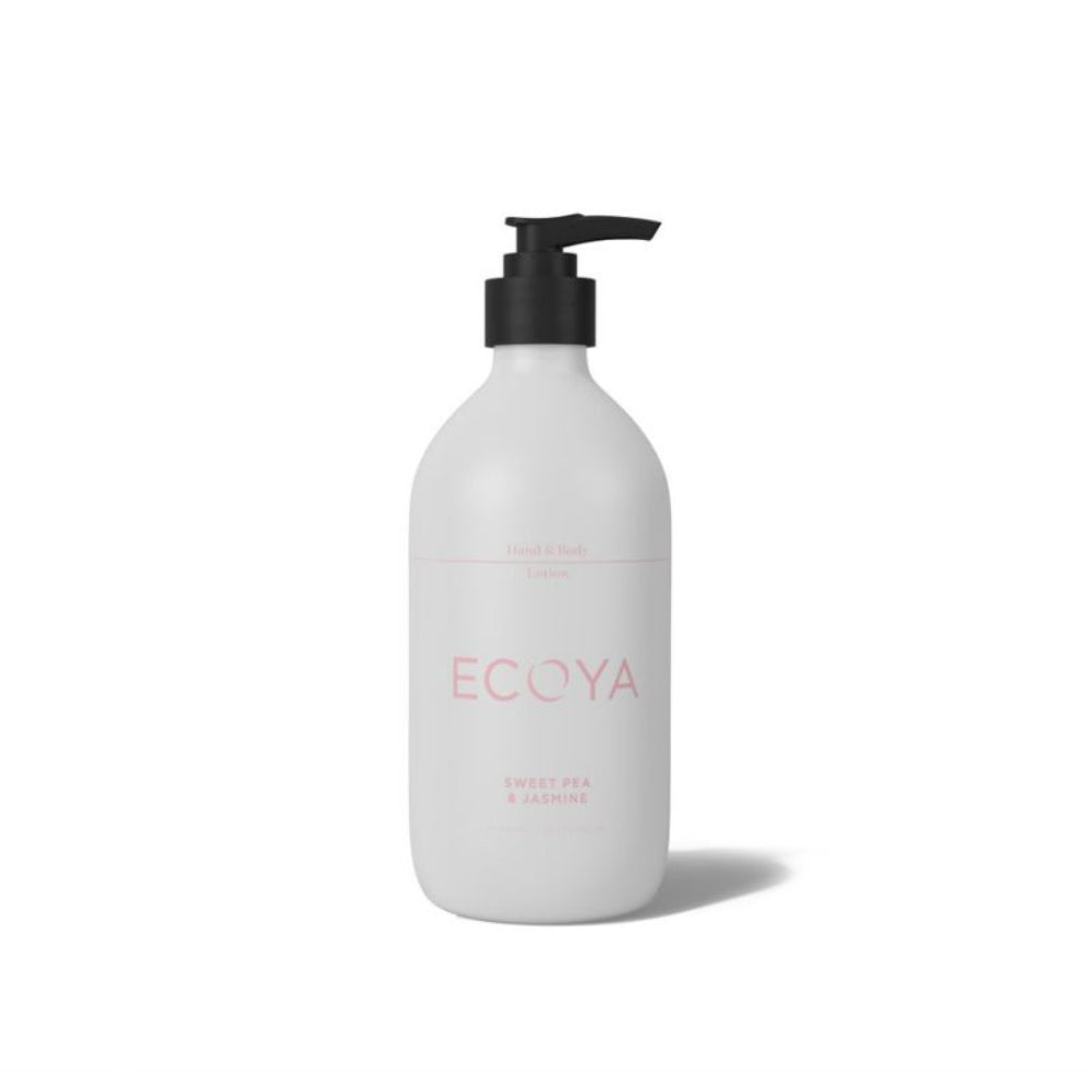 Ecoya Sweet Pea & Jasmine Bathroom set - 450ml Wash, Lotion, 50ml Diffuser