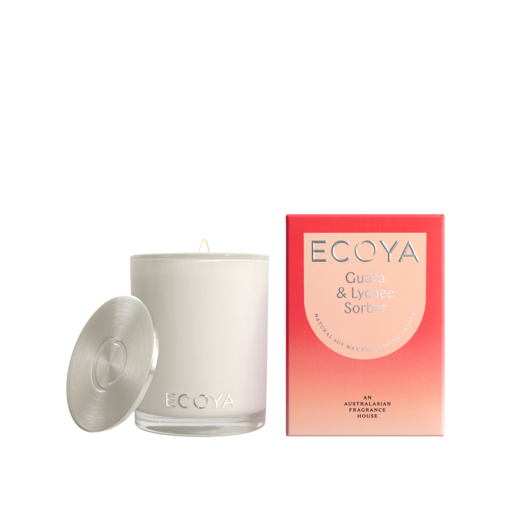 Ecoya Guava & Lychee Sorbet Madison Candle and Diffuser Set