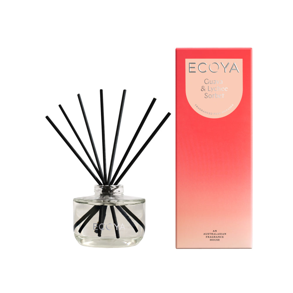 Ecoya Guava & Lychee Sorbet Madison Candle and Diffuser Set