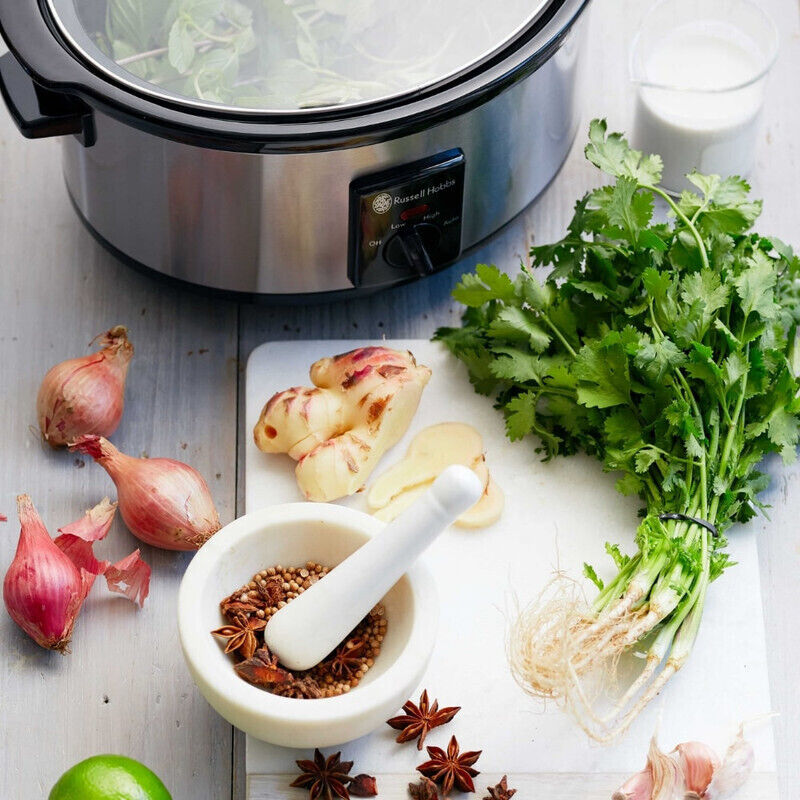 Russell Hobbs 6 Litre Slow Cooker - Brushed Stainless Steel