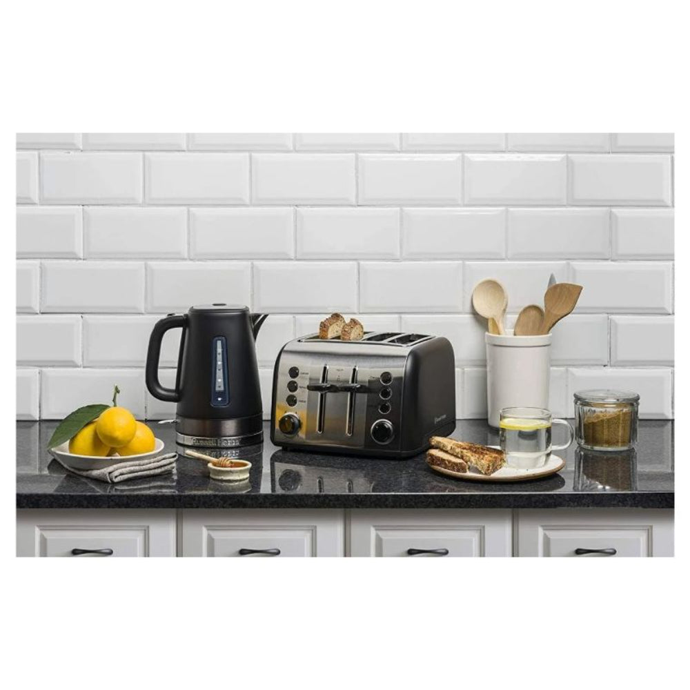Russell Hobbs Brooklyn 4 Slice Toaster, Black - RHT94BLK