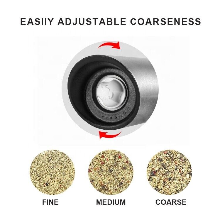 Shervin Verkil Salt and Pepper Gravity Electric Grinder Shaker Mills - SVGG01
