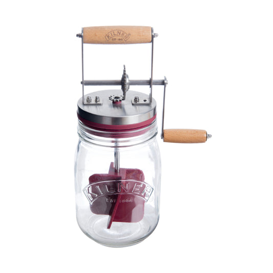 Kilner 1 Litre Glass Butter Churner, 19 x 13 x 30cms - Clear