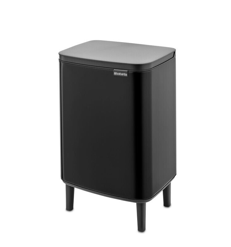 Brabantia Bo 12L Waste Bin Hi - Matt Black