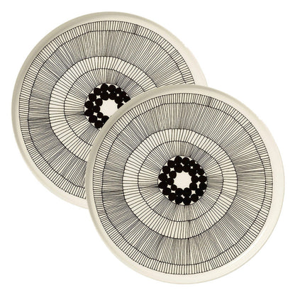 Marimekko Oiva/Siirtolapuutarha 25cm Plate 2 Plate Piece Set