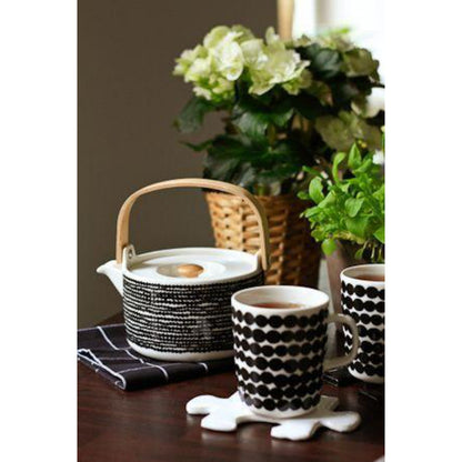 Marimekko Oiva/Siirtolapuutarha Teapot & Mugs Set - Rasymatto