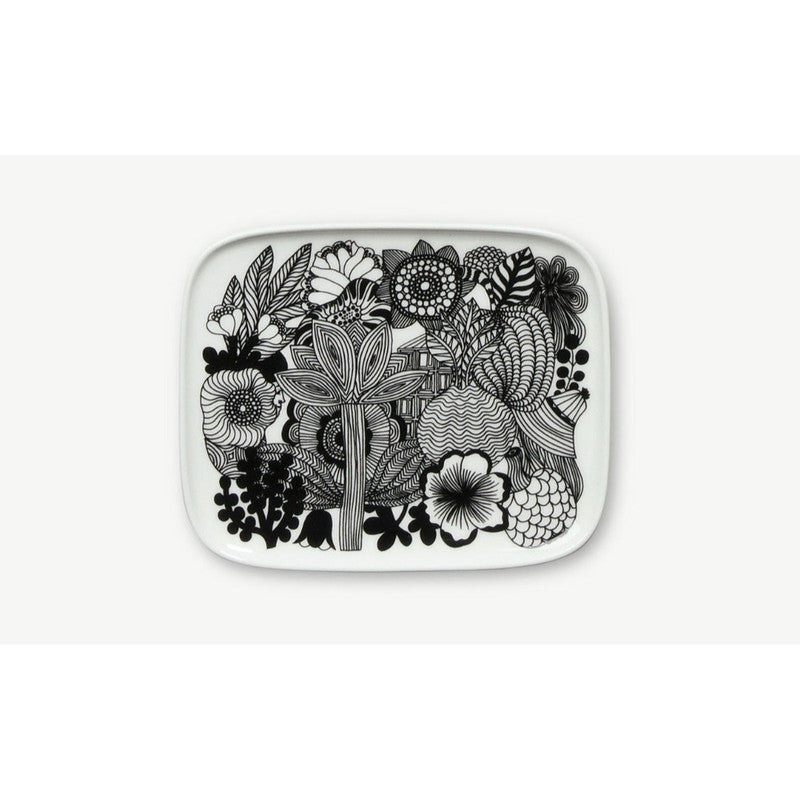 Marimekko Oiva/Siirtolapuutarha 15x12cm Side Plate 4 Piece Set