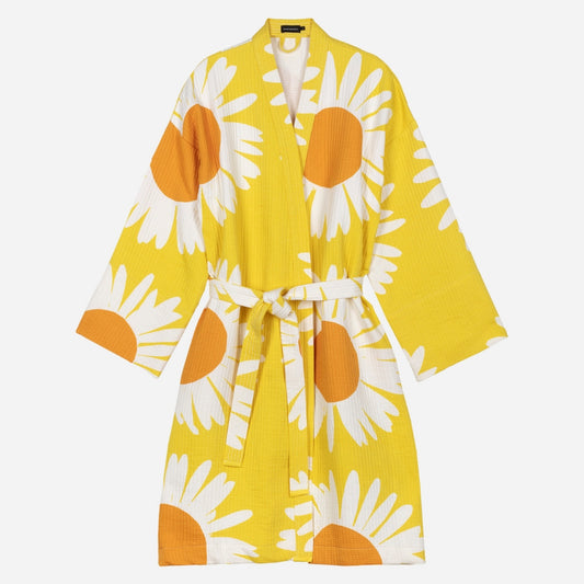 Marimekko Auringonkukka Beach Robe Size L