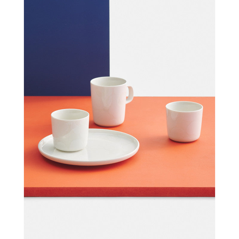 Marimekko Oiva/Unikko 4 Piece Mug Set - White