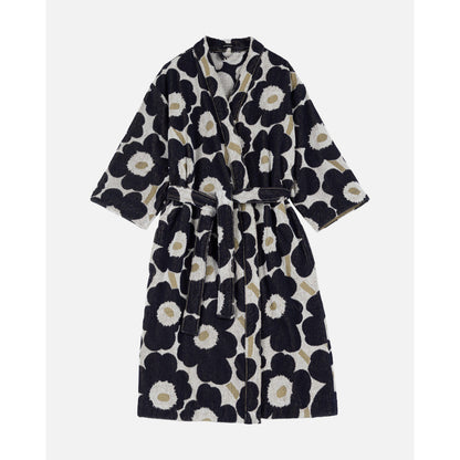 Marimekko Unikko Blue/Beige Bathrobe