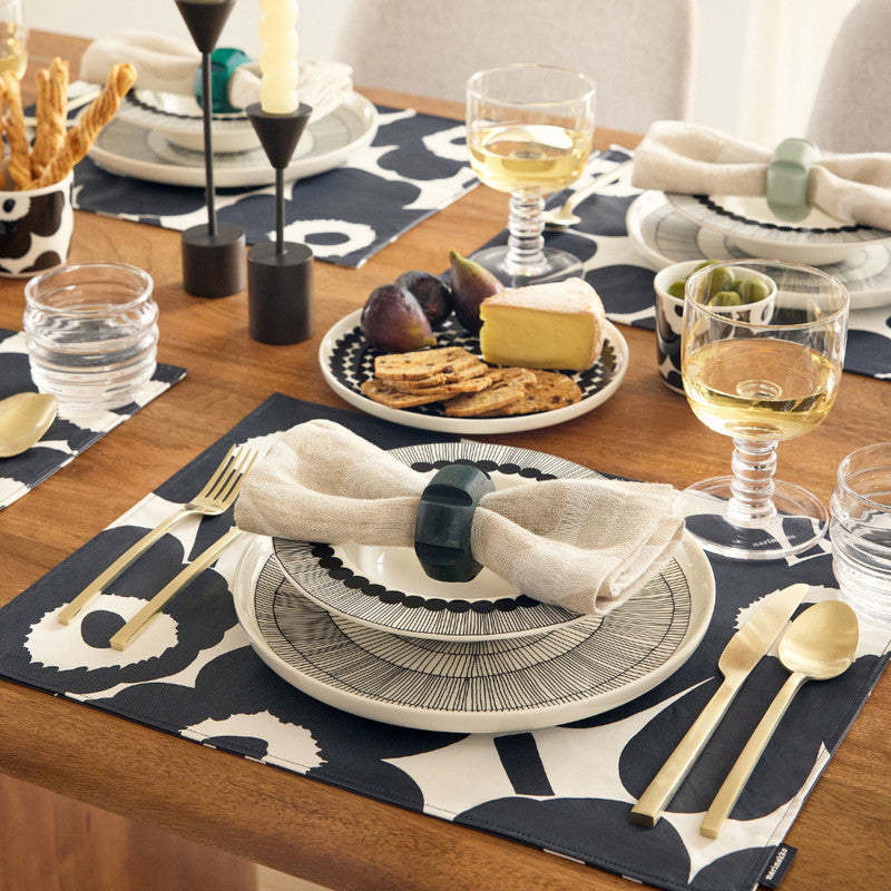 Marimekko Pieni/Piirto/Unikko Gold Fabric Placemat - Set of 2