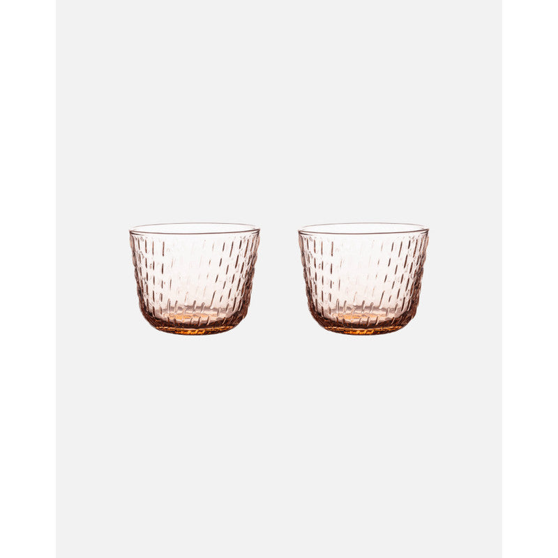 Marimekko  Syksy 2 Piece Glass Set - Pink