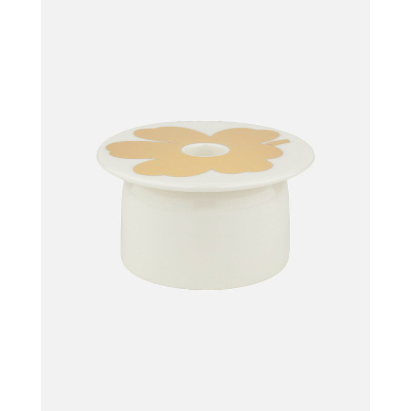 Marimekko Oiva/Unikko Candle Holder - White/Gold